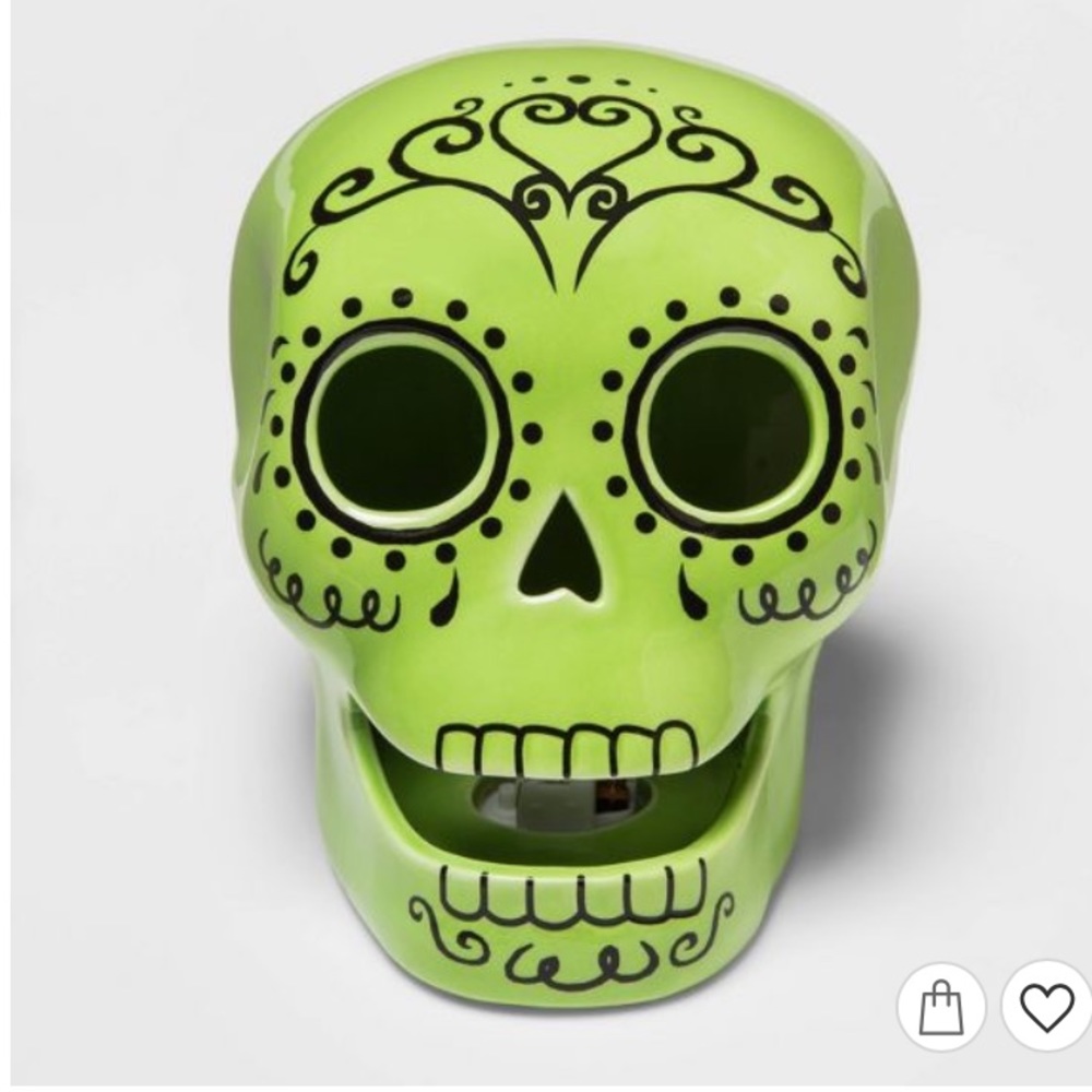 Target Ceramic Día de Muertos Green Sugar Skull - Picture 15 of 16